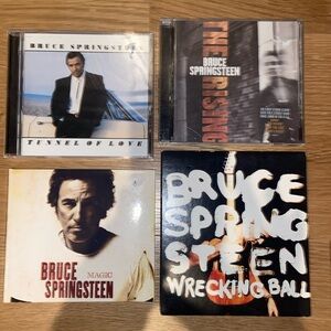 4 Bruce Springsteen CDs Albums Tunnel of Love Magic The Rising Wrecking Ball
